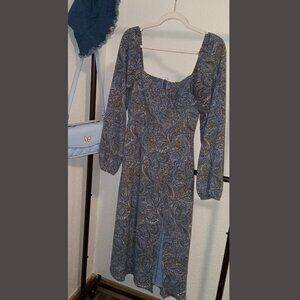 Paisley Blue Forever 21 Dress Size M